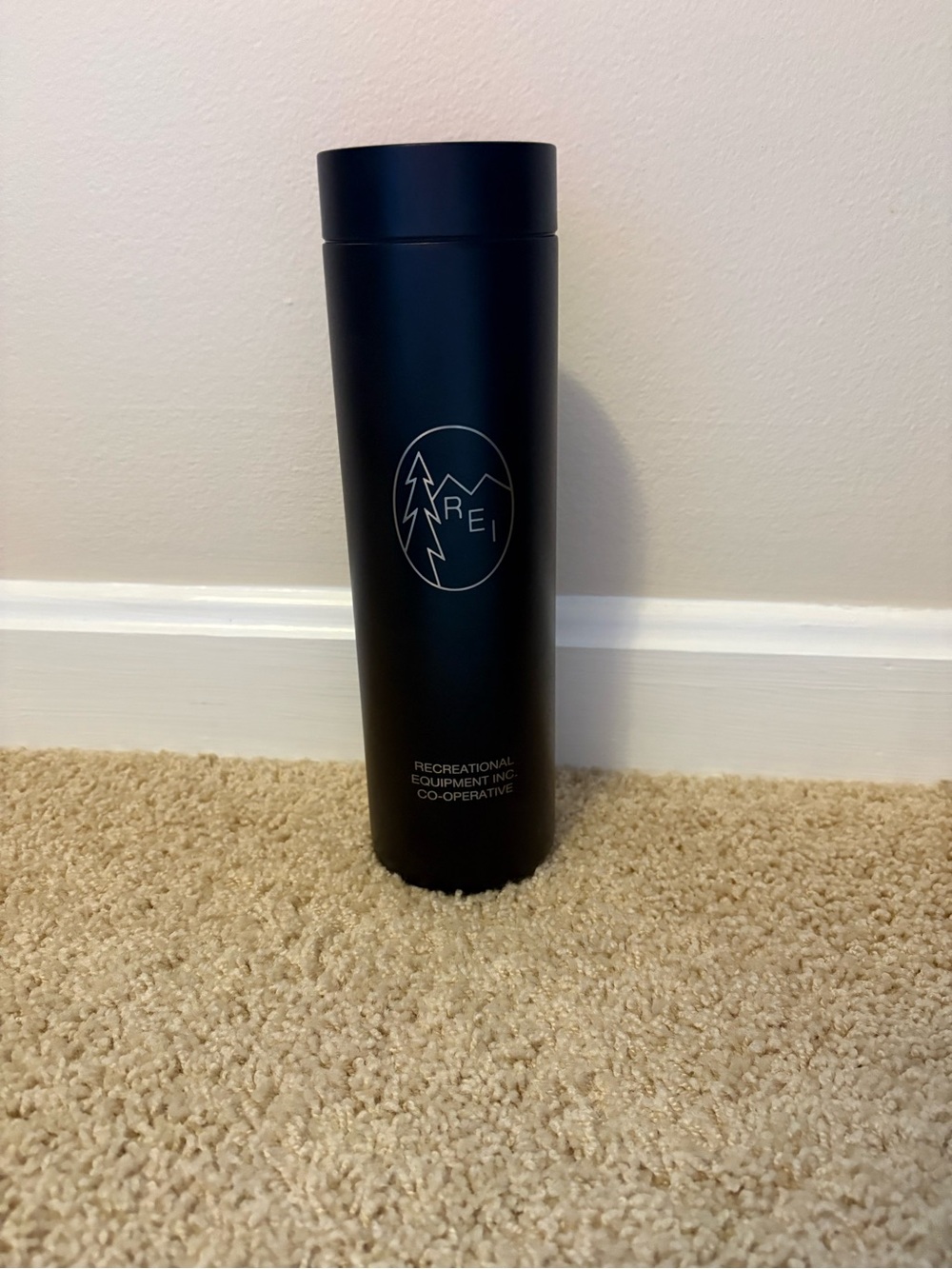 REI Miir 360 Matte Black Insulated Bottle with Mountain Logo